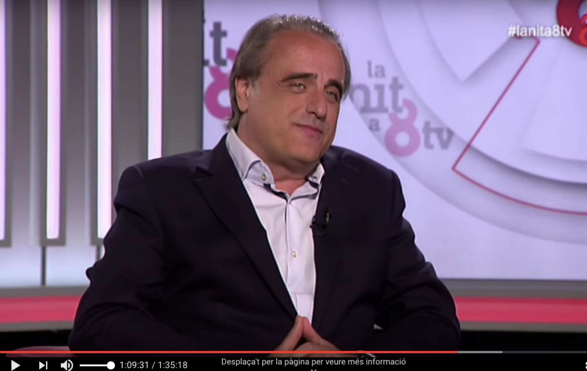 Pau Molins es entrevistado en 8tv por el caso Sandro Rosell